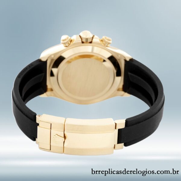 Rolex Daytona masculino m116518ln-0076 40mm Elástico de borracha Tom de ouro - Imagem 4