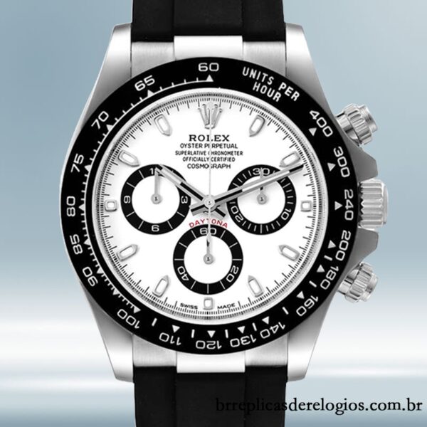 Rolex Daytona 40mm masculino 116519 Tom prata mostrador branco