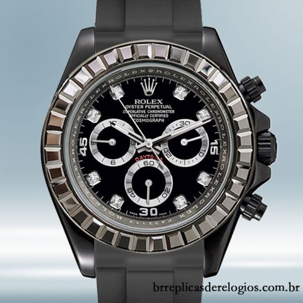 Rolex Daytona masculino 116589 40mm tom preto Automático