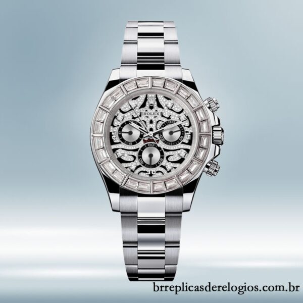 Rolex Daytona 40mm 116589 masculino Mostrador Prateado - Imagem 2