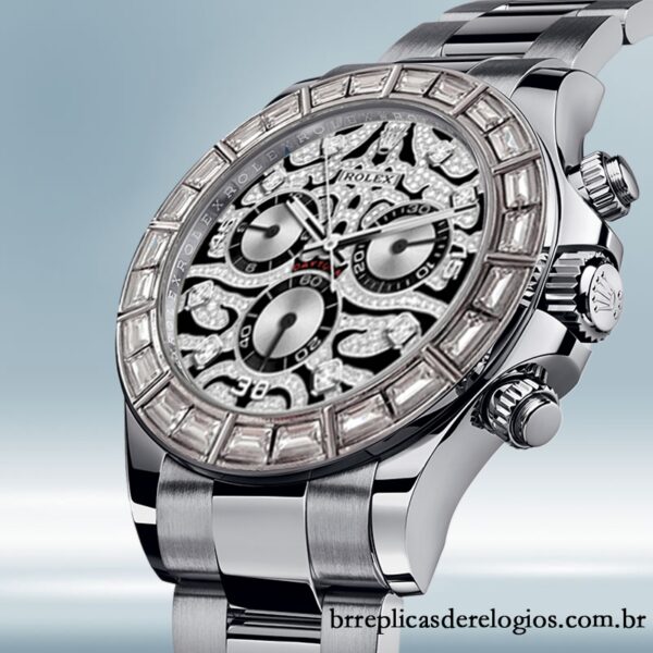 Rolex Daytona 40mm 116589 masculino Mostrador Prateado - Imagem 3