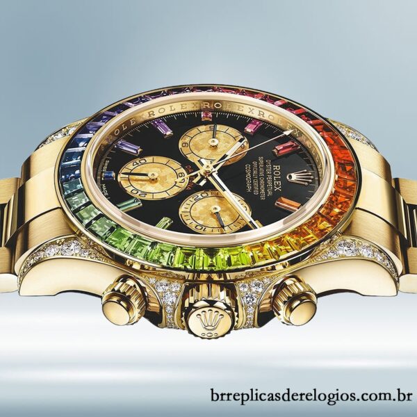 Rolex Daytona masculino 116598 40mm Automático Tom de ouro - Imagem 3