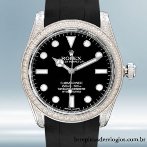 Rolex Submariner 40mm masculino 116610 mostrador preto Tom prata