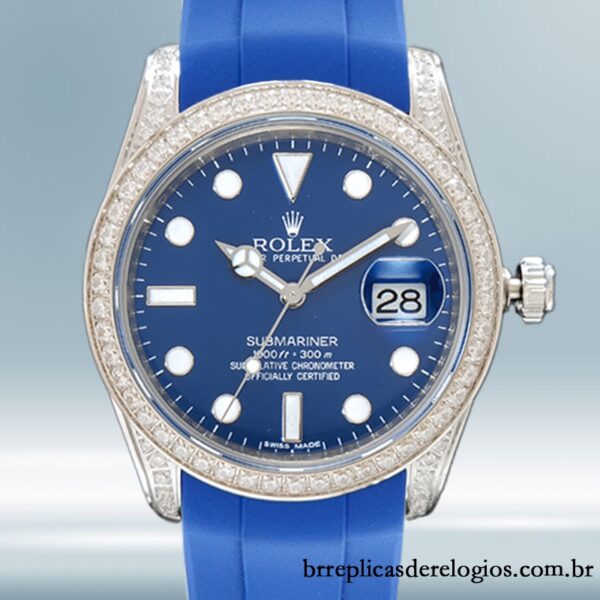 Rolex Submariner masculino 116610 40mm Elástico de borracha