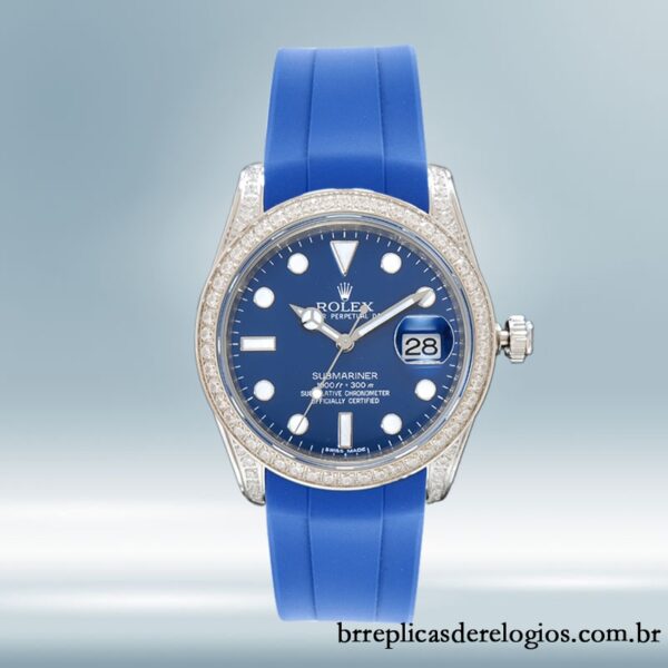 Rolex Submariner masculino 116610 40mm Elástico de borracha - Image 2
