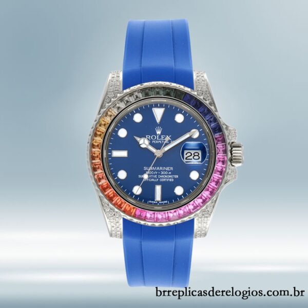 Rolex Submariner masculino 116610 40mm mostrador azul - Imagem 2