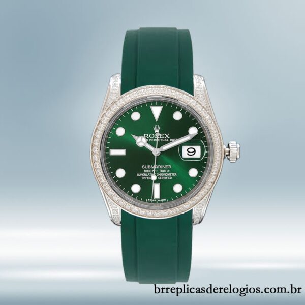 Rolex Submariner masculino 116610 40mm Mostrador Verde Automático - Imagem 2