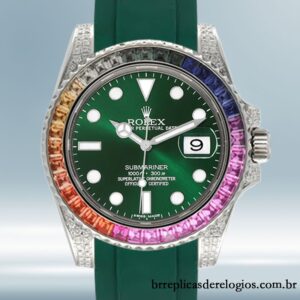 Rolex Submariner masculino 116610 40mm Elástico de borracha Automático