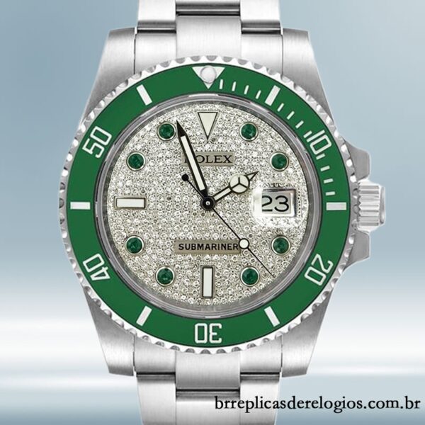 Rolex Submariner masculino 40mm 116610 Tom prata