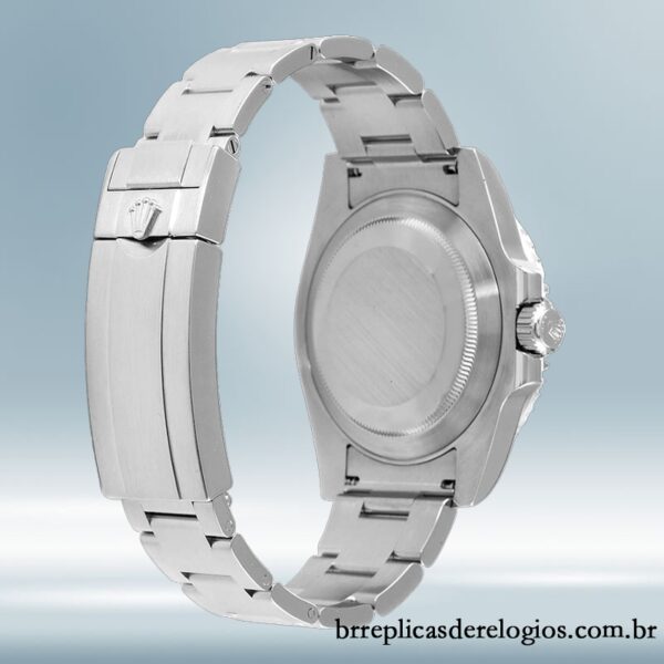 Rolex Submariner 116610 40mm masculino Mostrador Pavimentado em Diamante Tom prata - Imagem 4