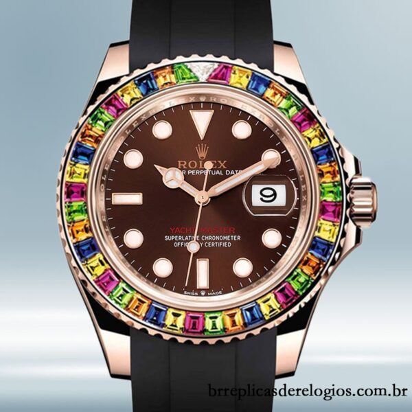 Rolex Yacht-Master 116695 masculino 40mm Mostrador Marrom