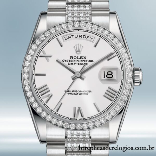 Rolex Day-Date masculino 118346 36mm Automático pulseira do presidente