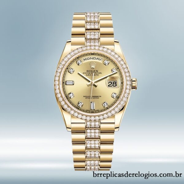 Rolex Day-Date 36mm masculino 118348 pulseira do presidente - Imagem 2