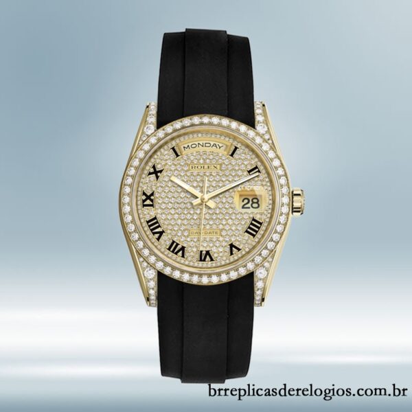 Rolex Day-Date 118388 40mm masculino Tom de ouro - Imagem 2