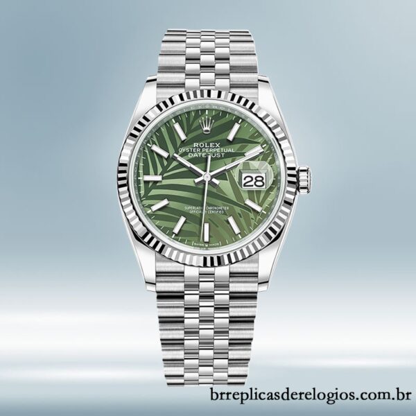 Rolex Datejust m126234-0047 masculino 41mm Pulseira do Jubileu Tom prata - Image 2