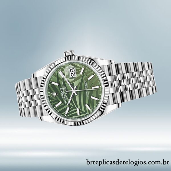 Rolex Datejust m126234-0047 masculino 41mm Pulseira do Jubileu Tom prata - Image 3