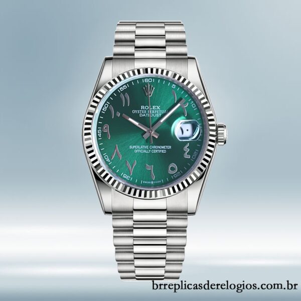 Rolex Datejust 126334 masculino 41mm Tom prata Mostrador Verde - Image 2