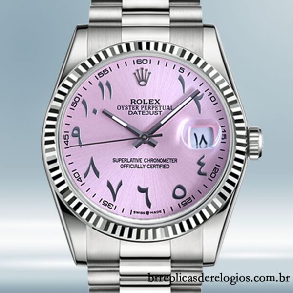 Rolex Datejust masculino 41mm 126334 Tom prata