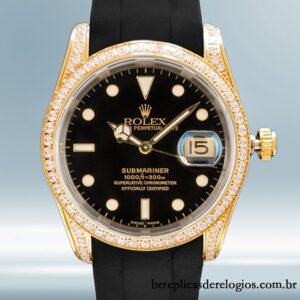 Rolex Submariner 40mm 16613 masculino Tom de ouro