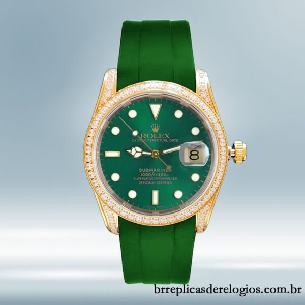 Rolex Submariner masculino 40mm 16613 Automático Mostrador Verde - Image 2