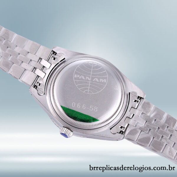 Rolex GMT-Master masculino 40mm 6542 Tom prata Pulseira do Jubileu - Image 3