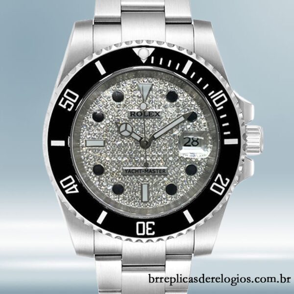 Rolex Yacht-Master masculino 116695 40mm pulseira de ostra Tom prata