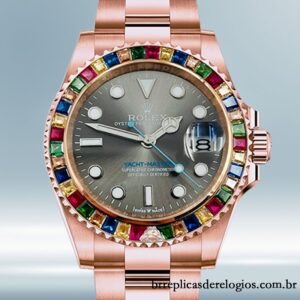 Rolex Yacht-Master masculino 40mm 116695 Rosa Dourado