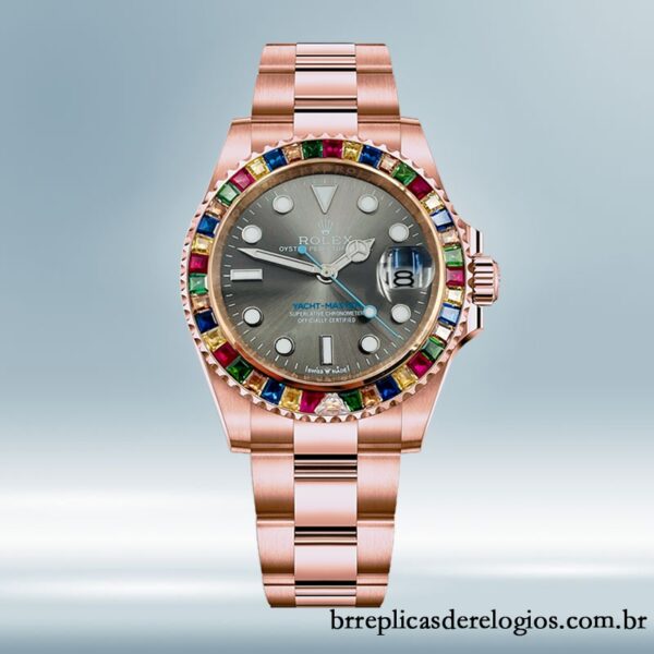 Rolex Yacht-Master masculino 40mm 116695 Rosa Dourado - Image 2