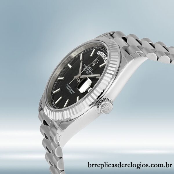 Rolex Day-Date 40mm M228239-0004 masculino mostrador preto - Image 3