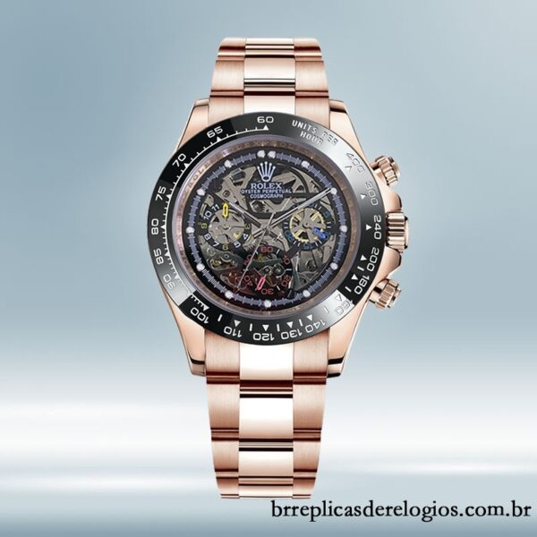 Rolex Daytona masculino 40mm Skeleton Limited Edition Mostrador Esqueleto - Imagem 2