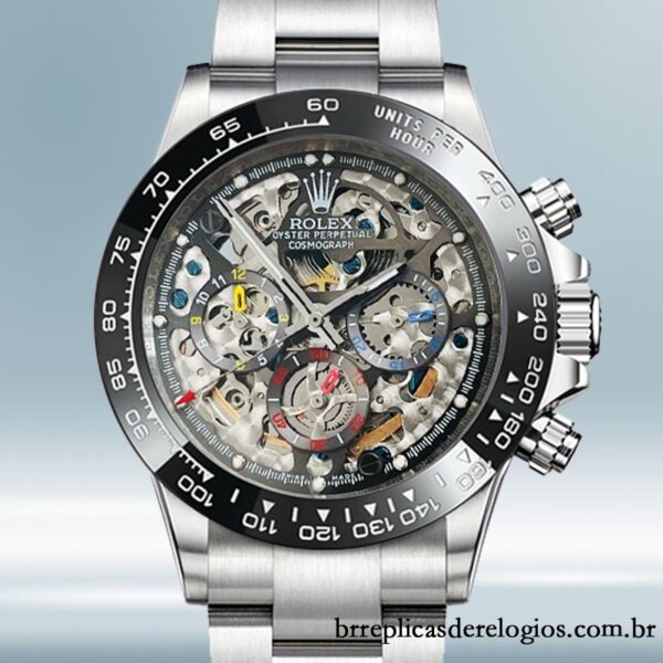 Rolex Daytona Skeleton Limited Edition masculino 40mm Tom prata Automático