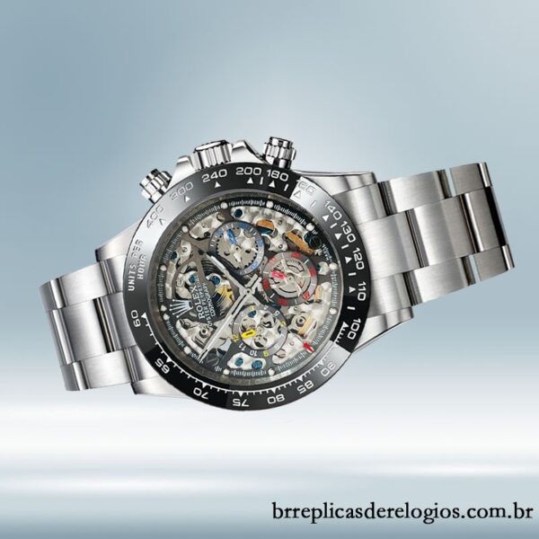Rolex Daytona Skeleton Limited Edition masculino 40mm Tom prata Automático - Image 3